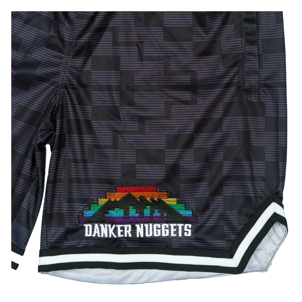 Danker Nuggets Pyramid Black Mesh Shorts