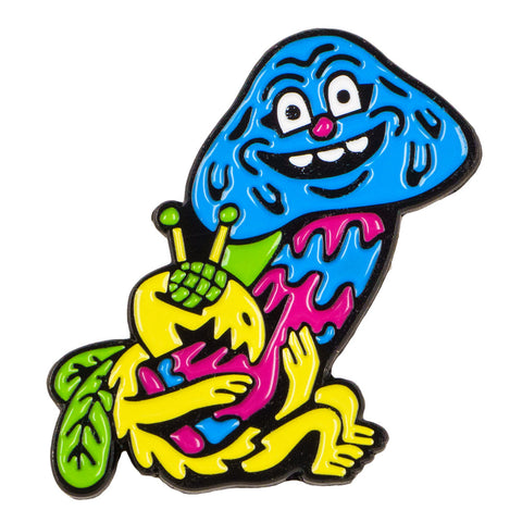 Killer Acid Mushroom Blue Bug Pin