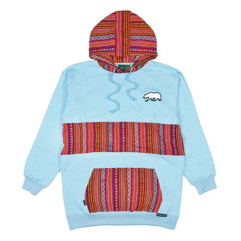 Removable Bear Phoenix Blue Tall Pullover Hoodie