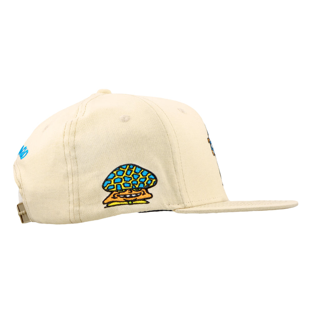 Killer Acid Mushroom Tan Snapback Hat