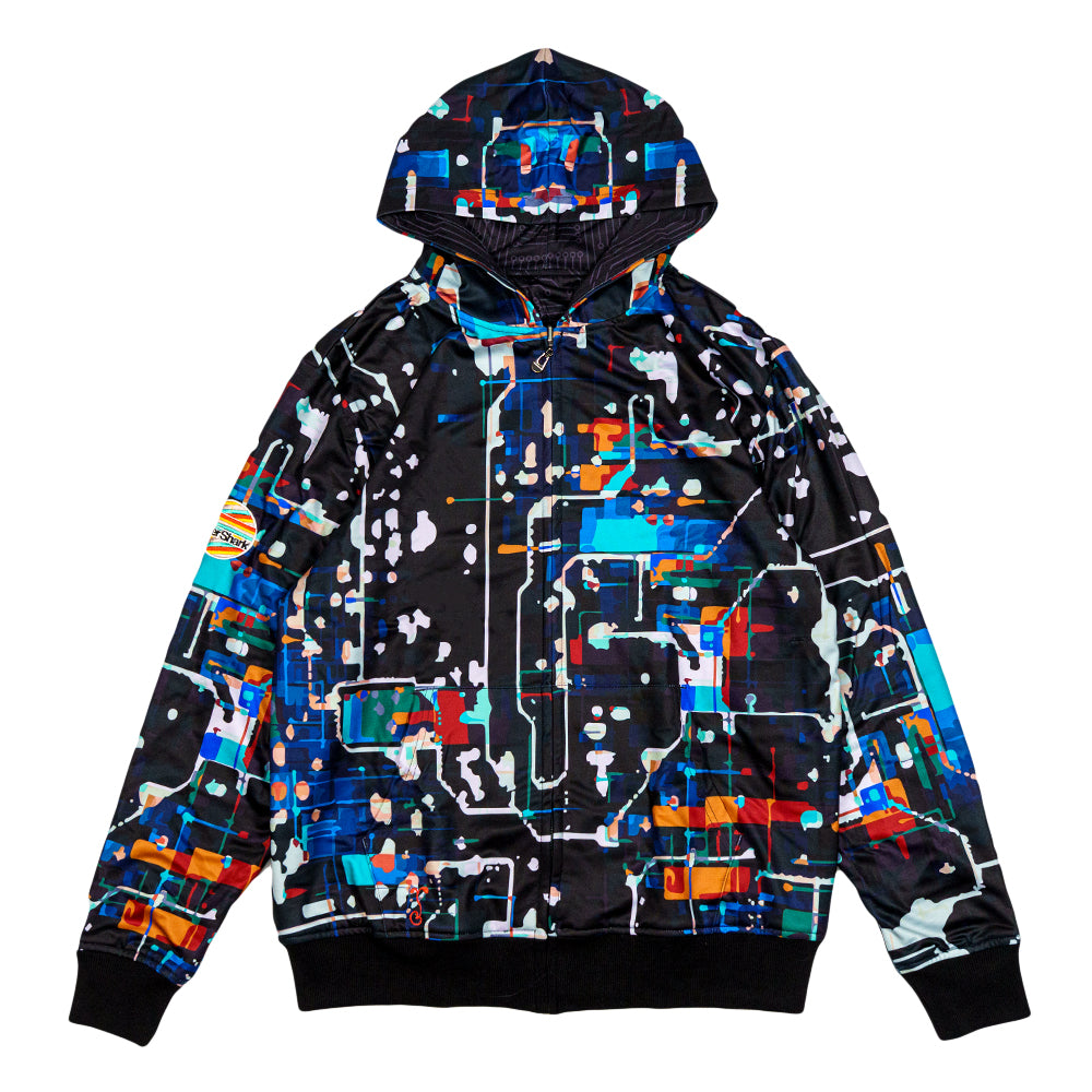 Lazer Shark Circuit Reversible Hoodie