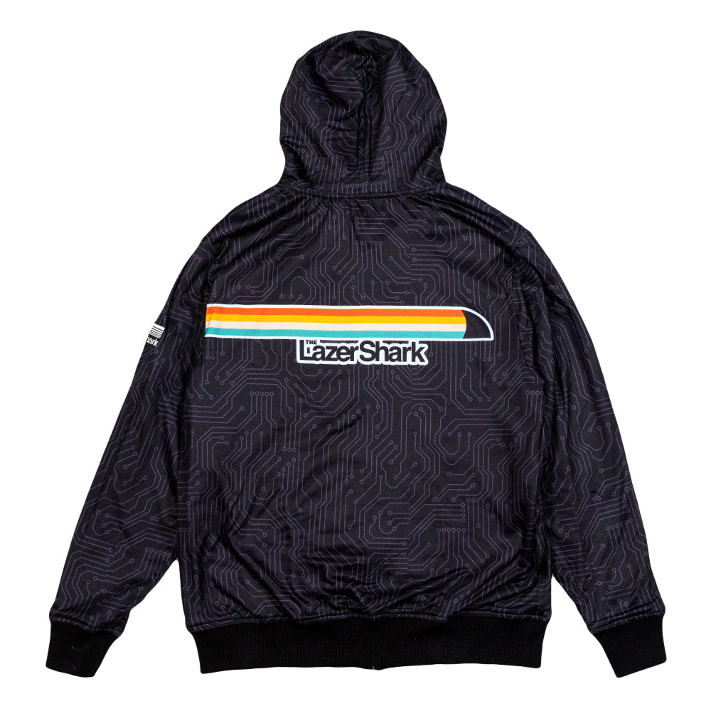 Lazer Shark Circuit Reversible Hoodie