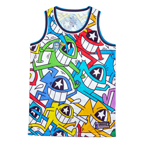 El Pez Smile Basketball Jersey