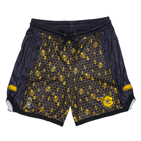 16th Anniversary Honeycomb Black Mesh Shorts