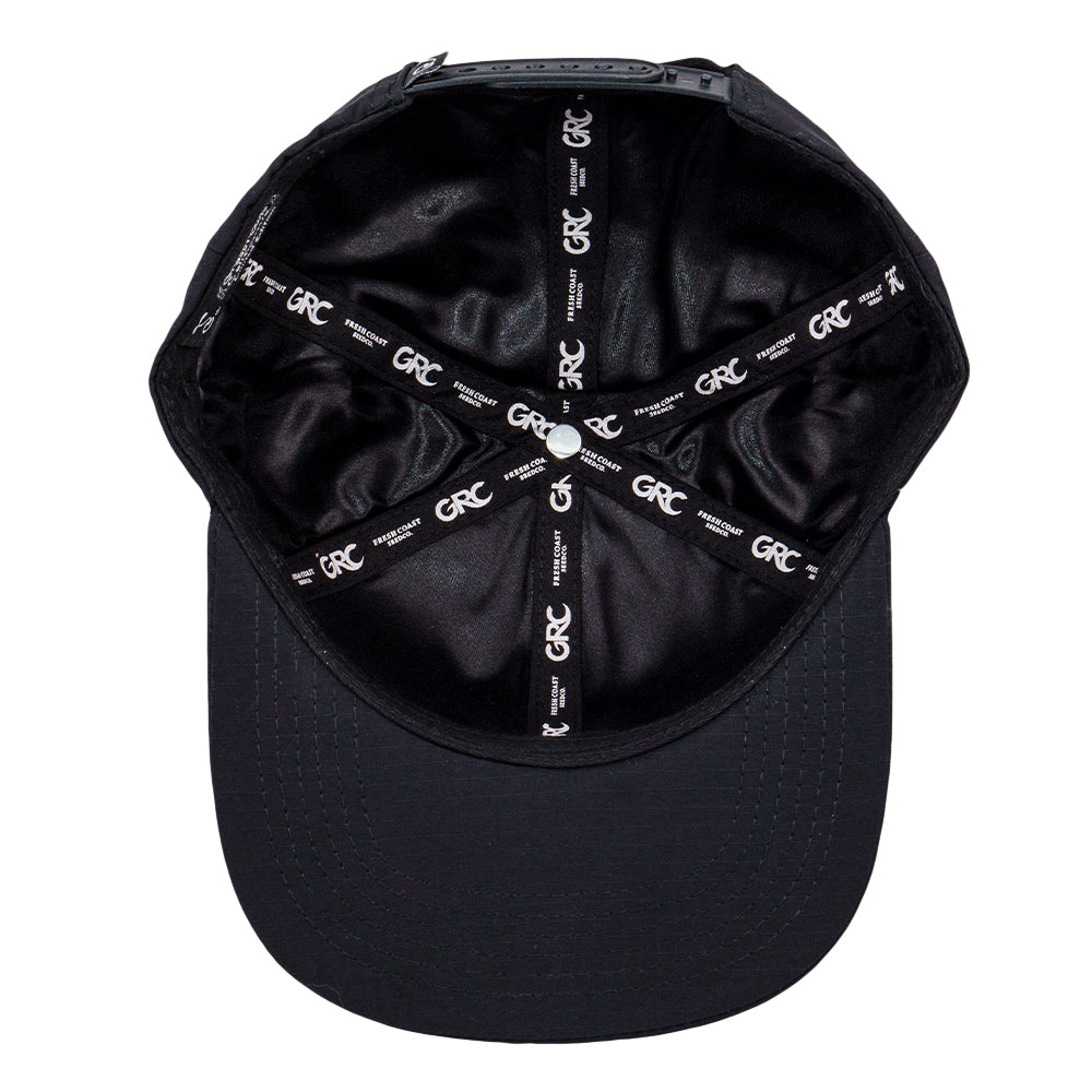 Fresh Coast Black Ripstop Snapback Hat