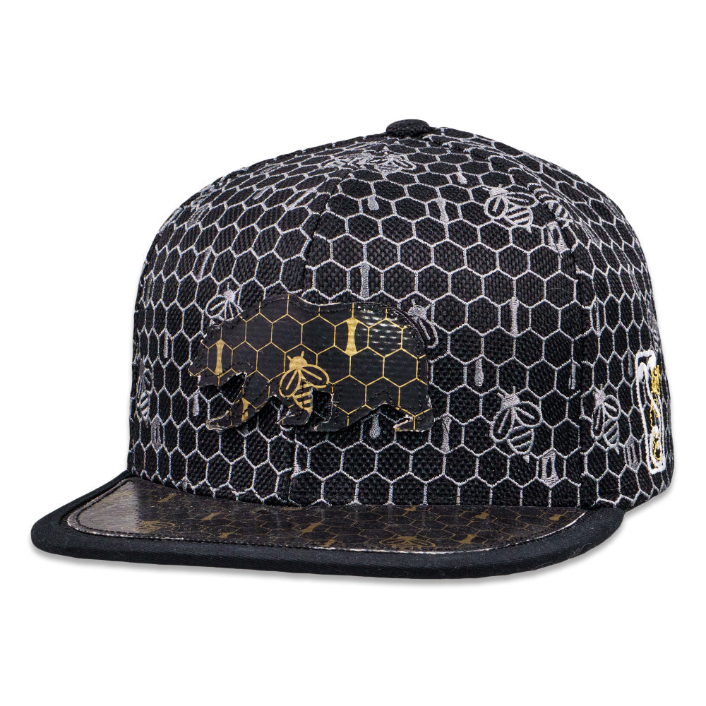 16th Anniversary Honeycomb Black Snapback Hat
