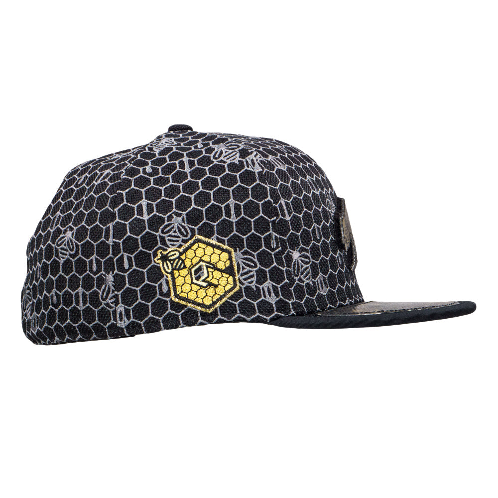 16th Anniversary Honeycomb Black Fitted Hat
