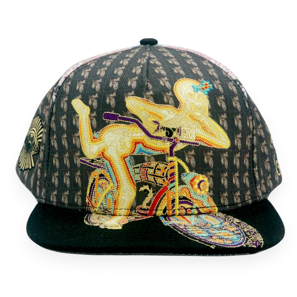 Introspective Projections Bicycle Day Black Snapback Hat