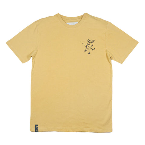 Jerry Garcia Sketch Cat Tan T Shirt