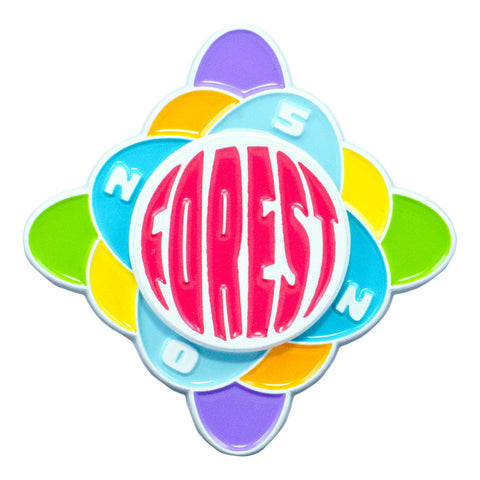 Electric Forest 2025 Rainbow Spinner Pin