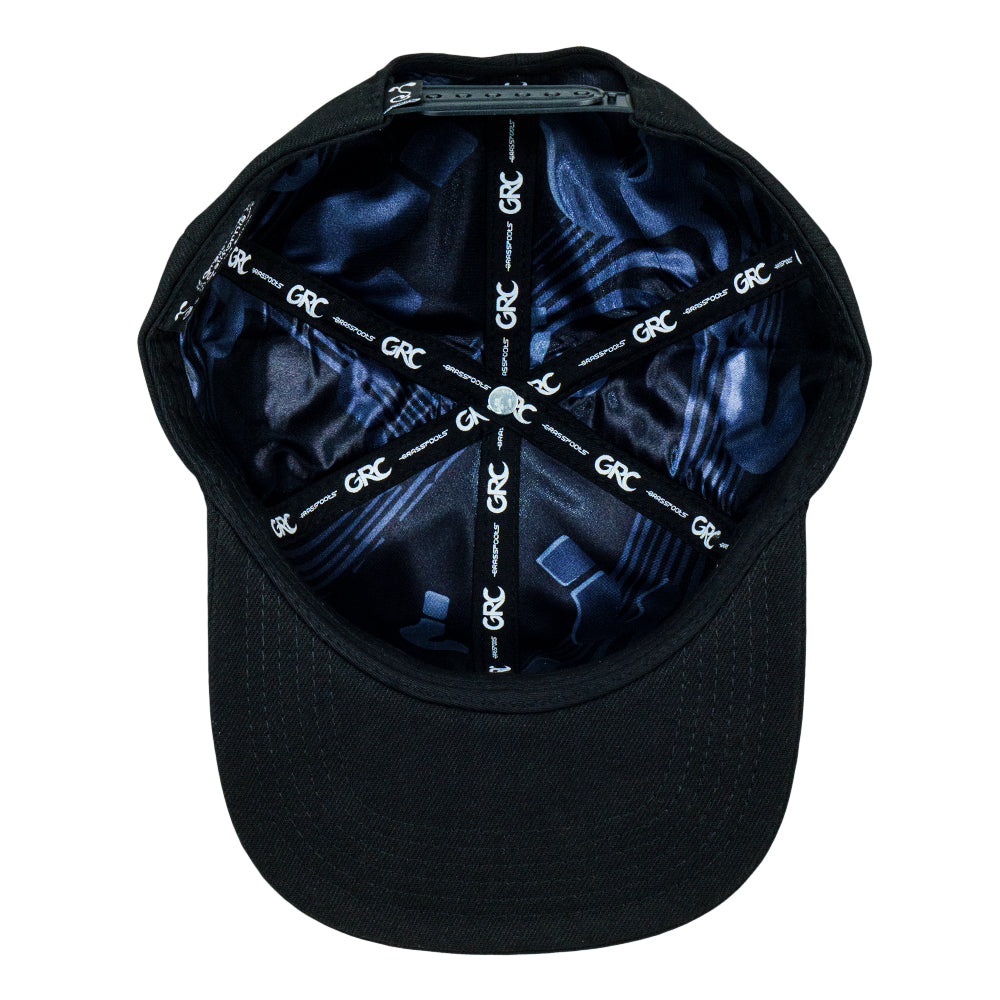 Question Mark Black Snapback Hat