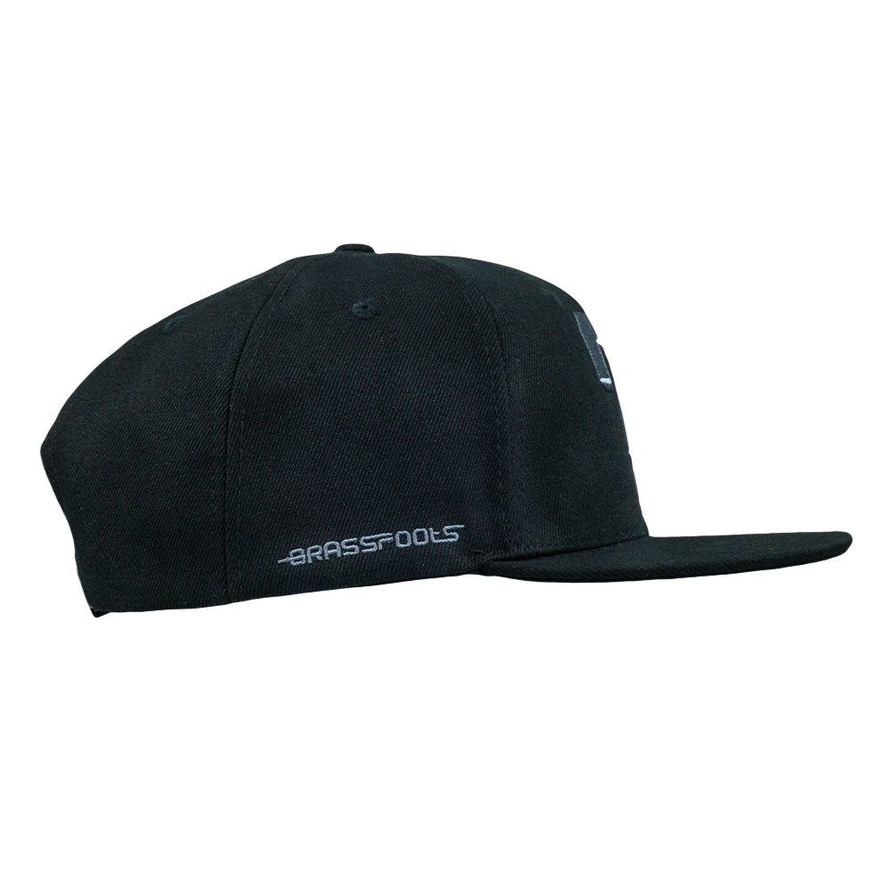 Question Mark Black Snapback Hat