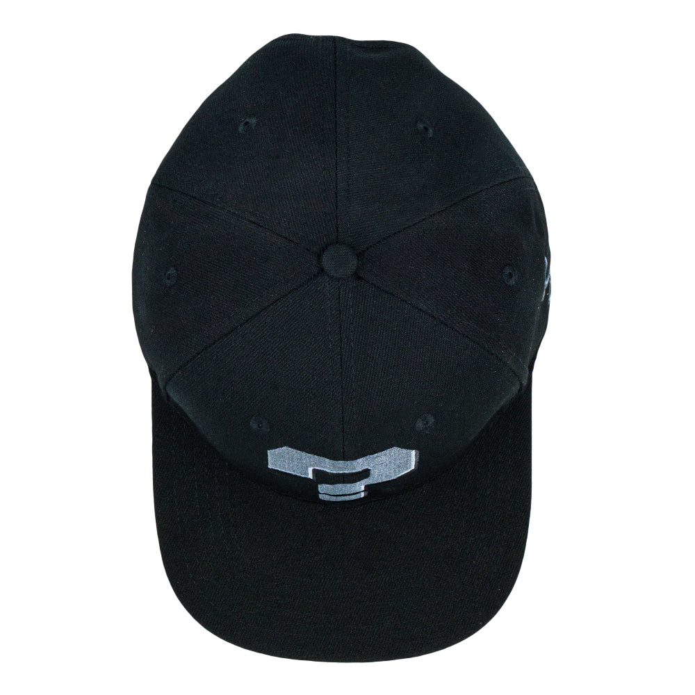 Question Mark Black Snapback Hat
