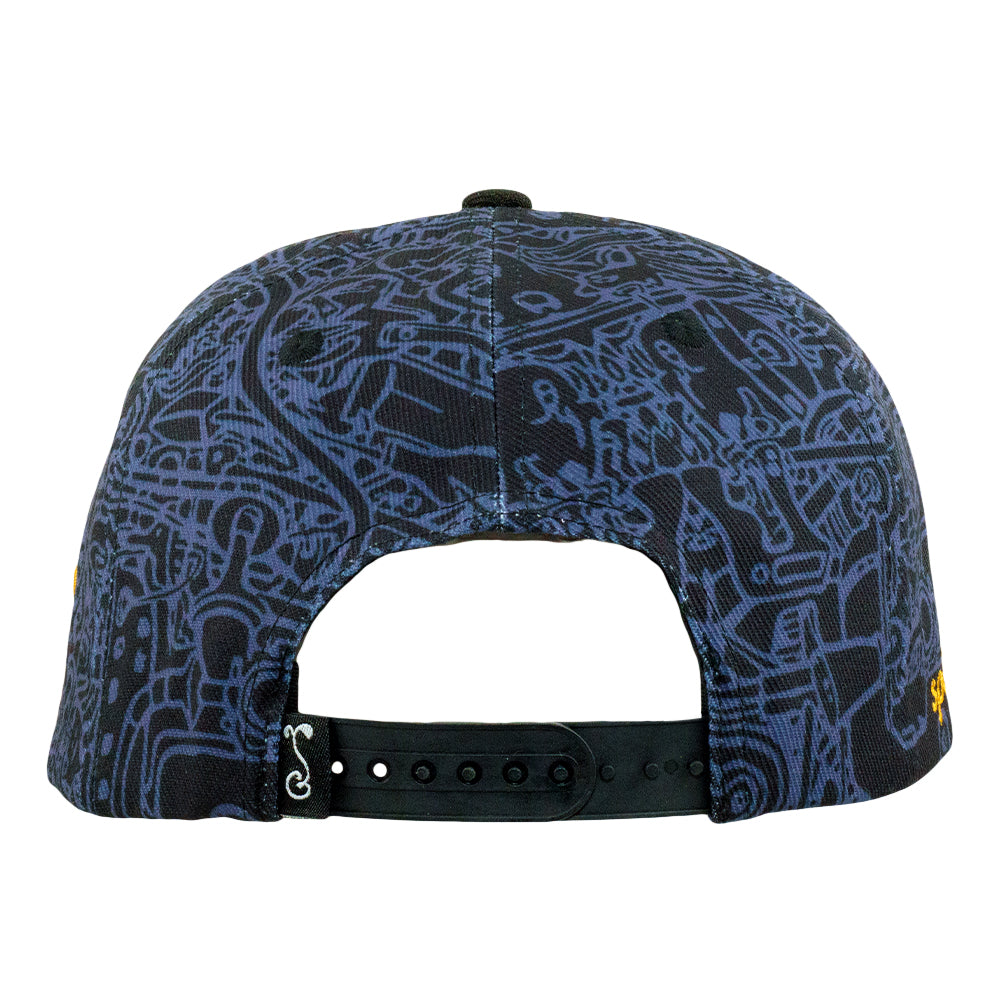 Spoonbill Black Snapback Hat