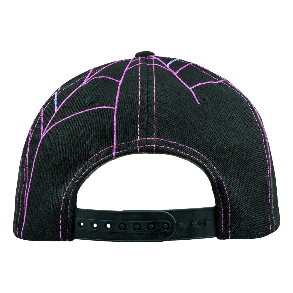 Psychedelic Bunny Black Snapback Hat