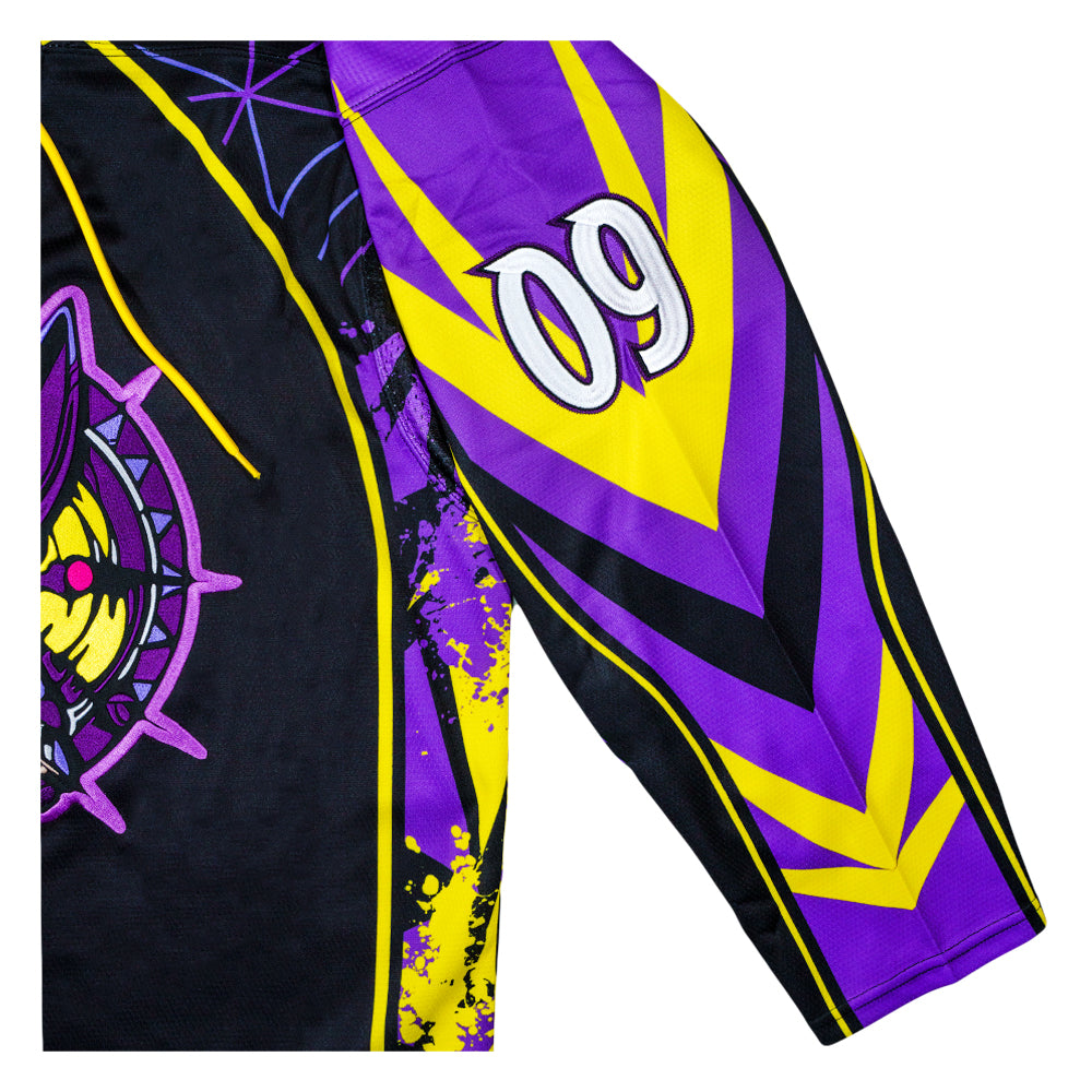 Psychedelic Bunny Black Hockey Jersey