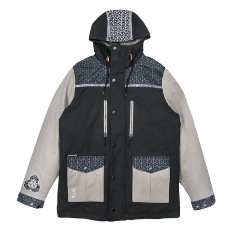 Isomatrix Black Sherpa Parka Jacket