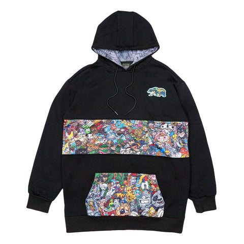 Vincent Gordon Cartoon Gumbo Black Tall Pullover Hoodie