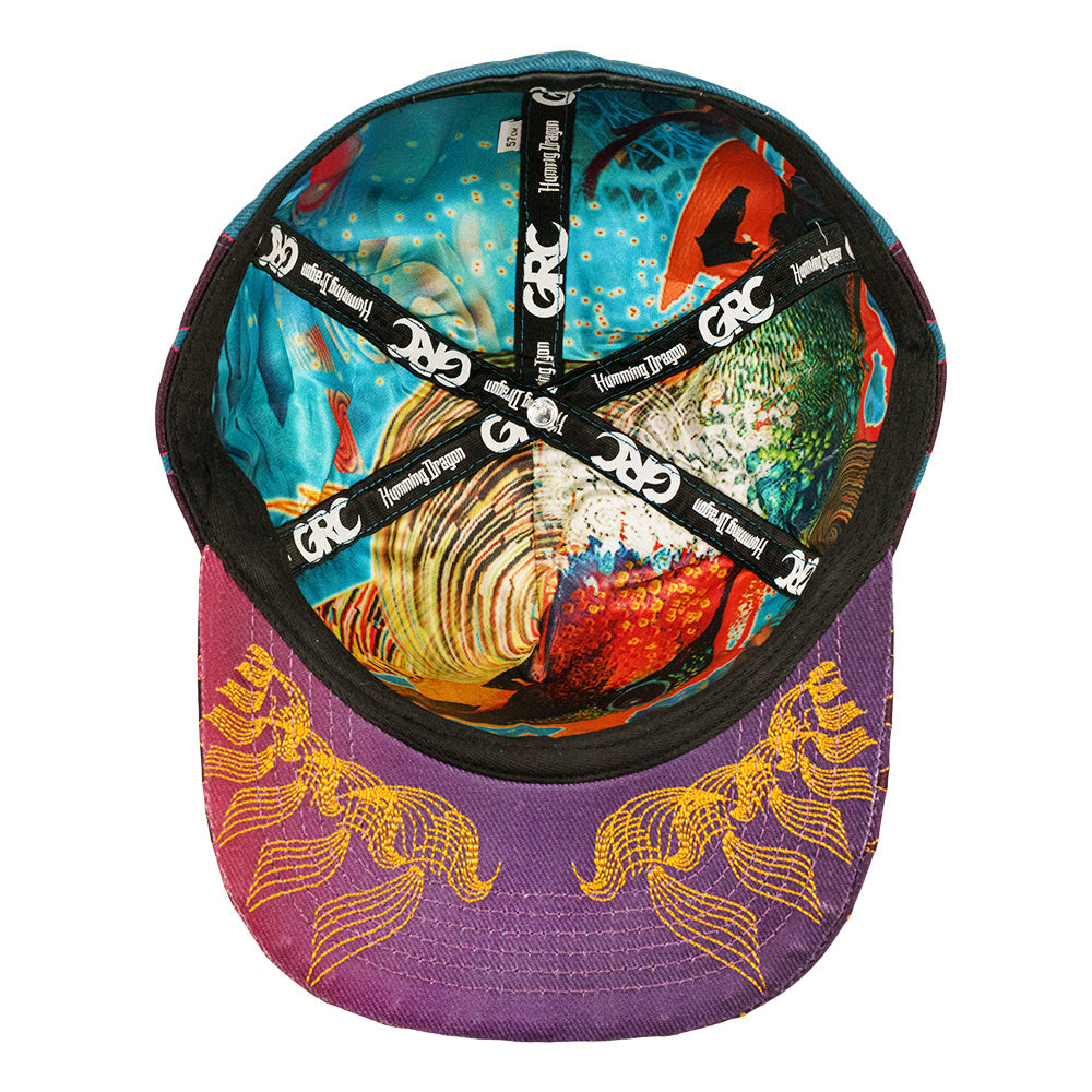 Android Jones Humming Dragon Green Fitted Hat