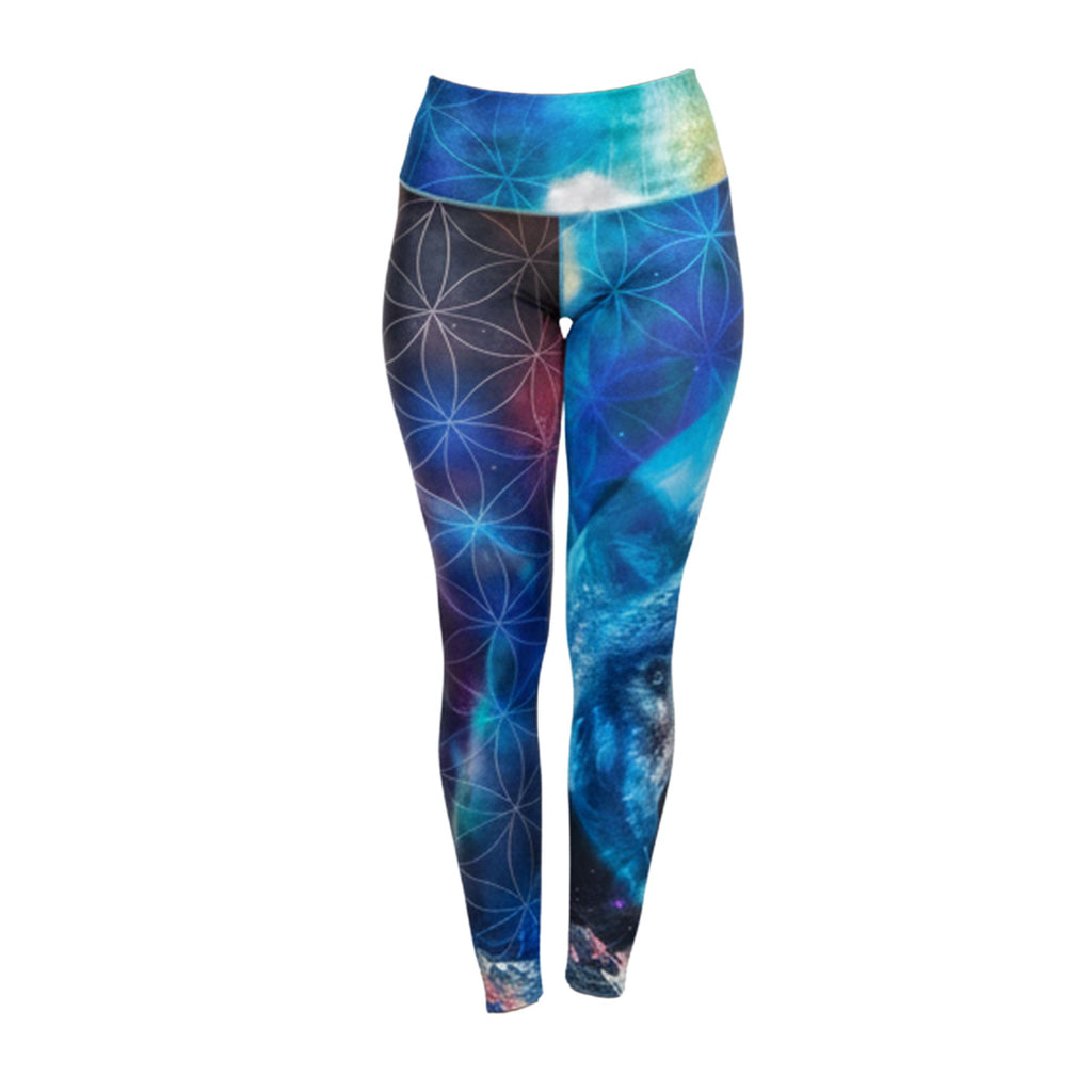 Colorado Threads Wolf Navy Leggings