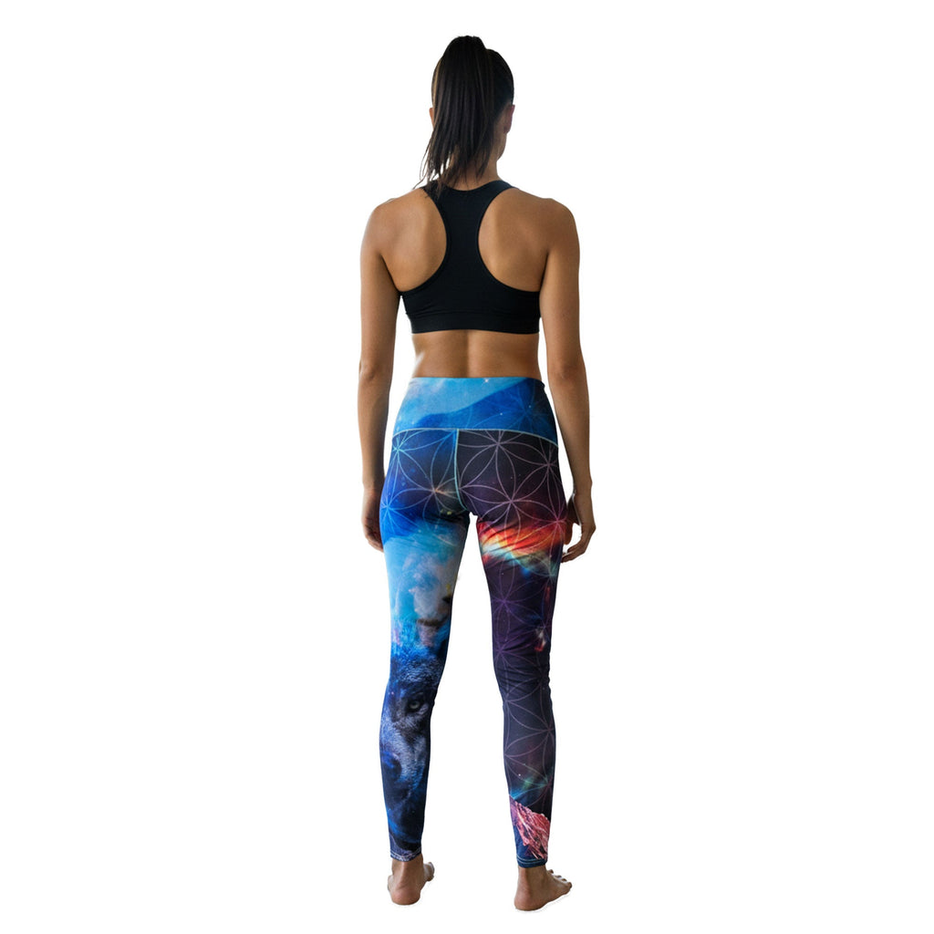 Colorado Threads Wolf Navy Leggings