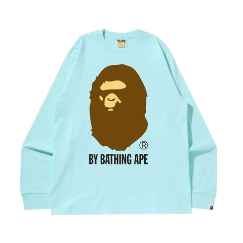 BAPE Big Ape Head Tee Long Sleeve (Teal)