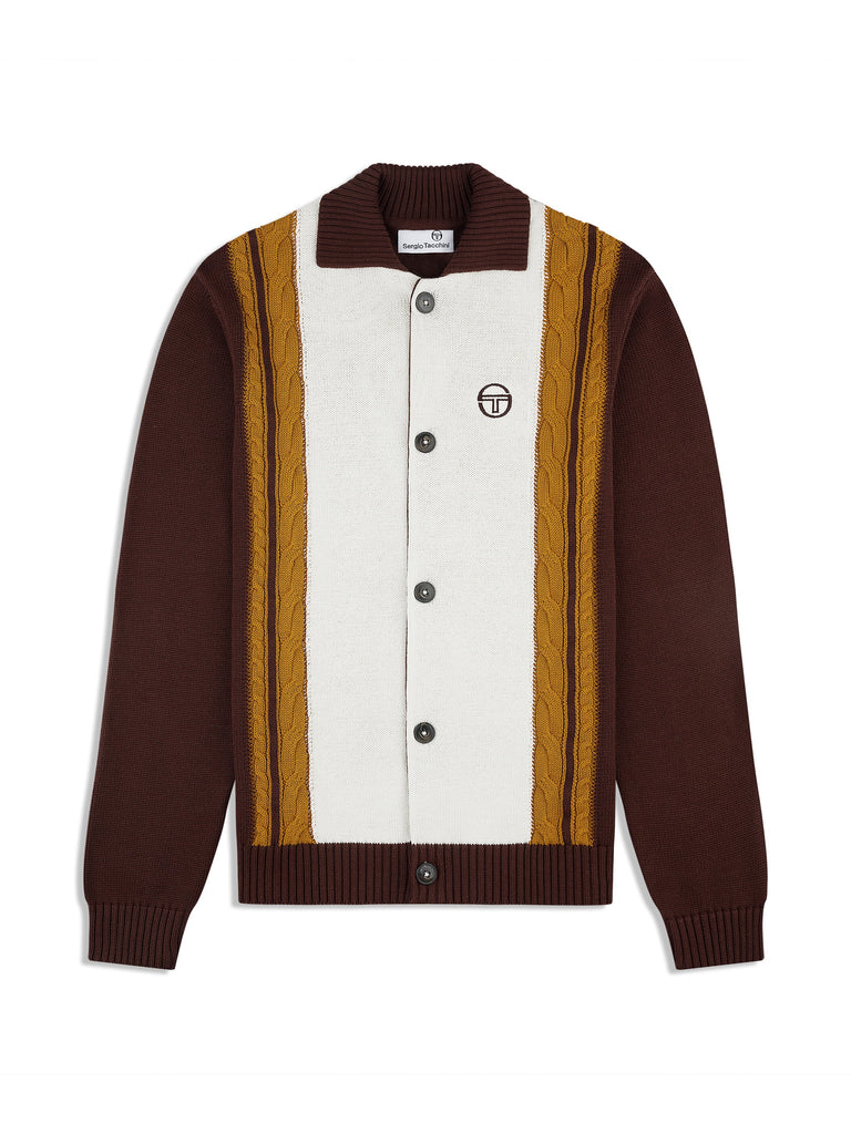 Bruni Knit Cardigan- Bitter Chocolate