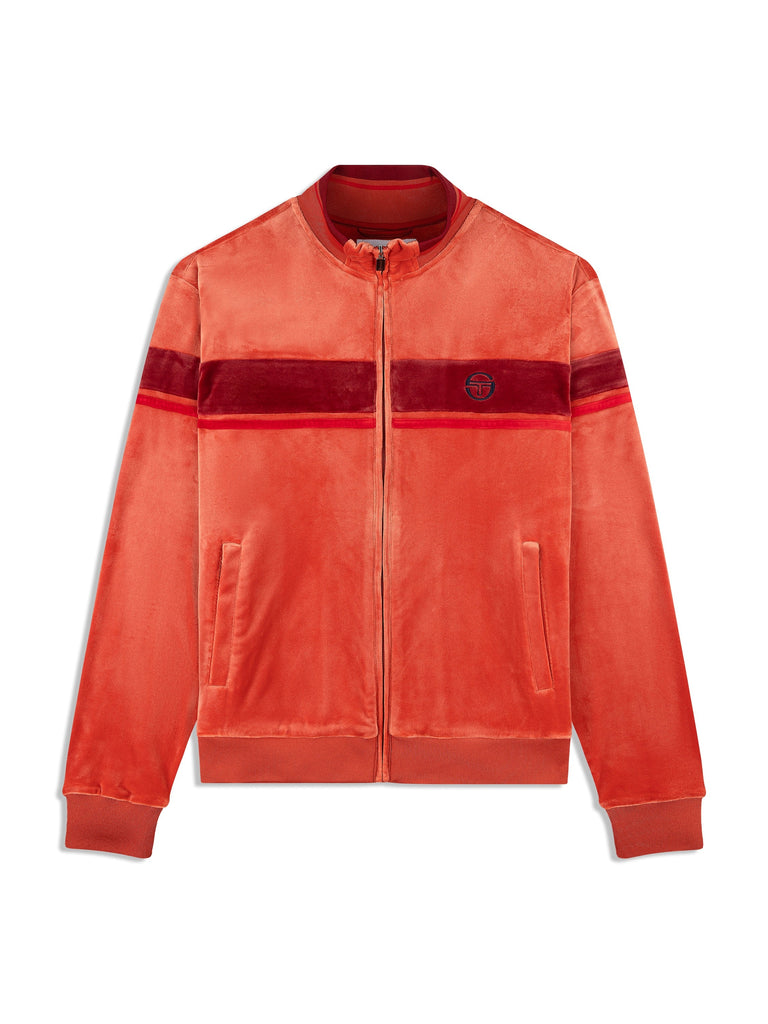 Damarindo Velour Track Jacket- Hot Sauce