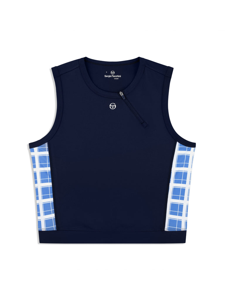 Lara Cropped Top- Maritime Blue