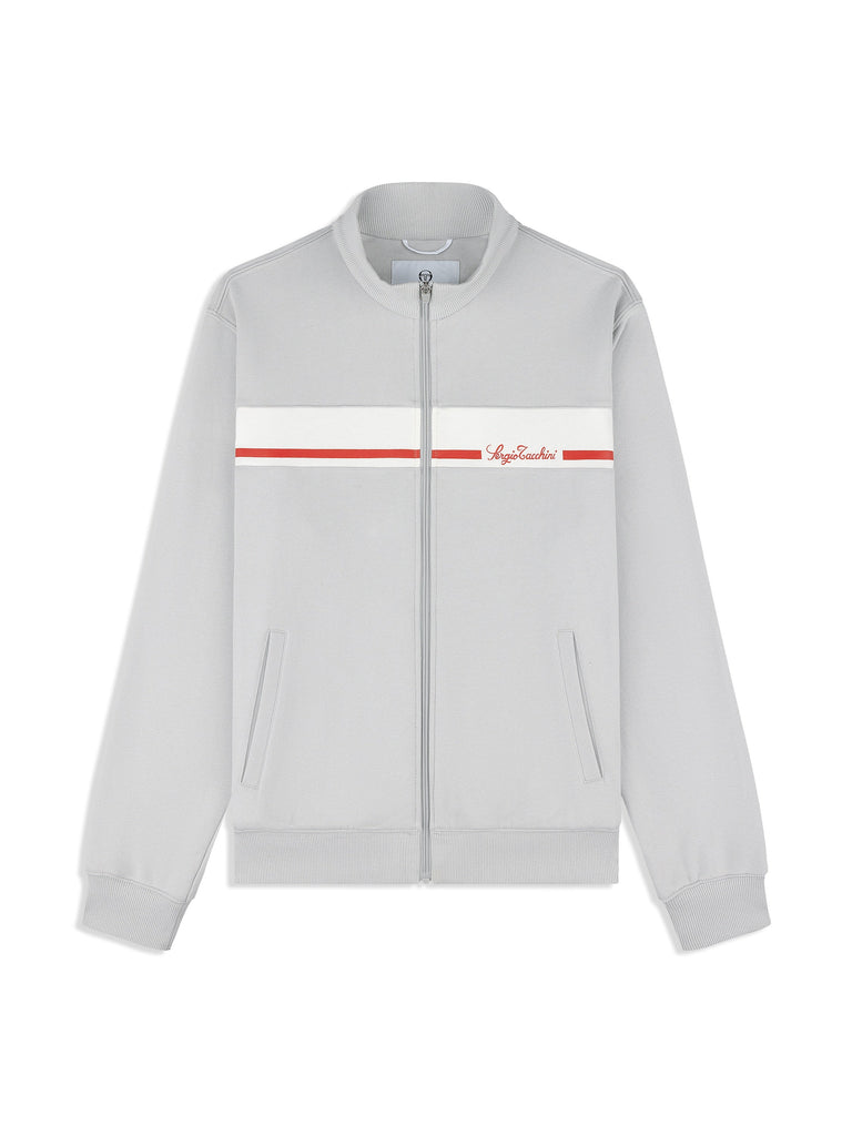 Cursivo Track Jacket- Quiet Grey