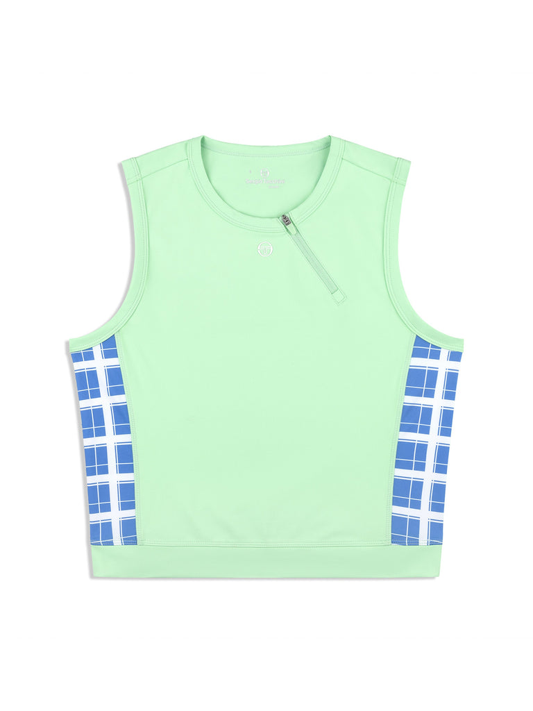 Lara Cropped Top- Green Ash