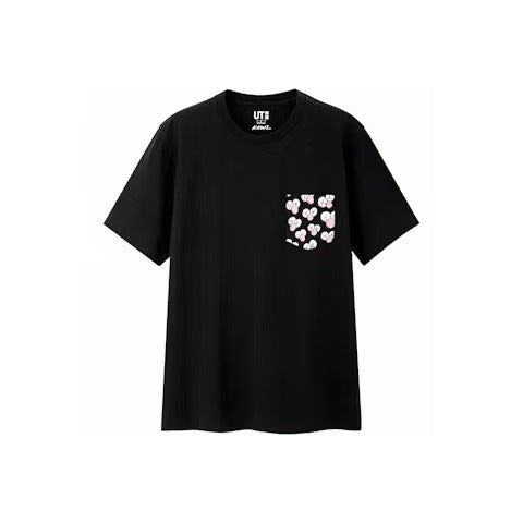 KAWS x Uniqlo BFF Pocket Tee Black