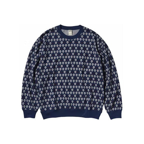 KAWS x Uniqlo Warhol Graphic 477201 Sweatshirt Navy