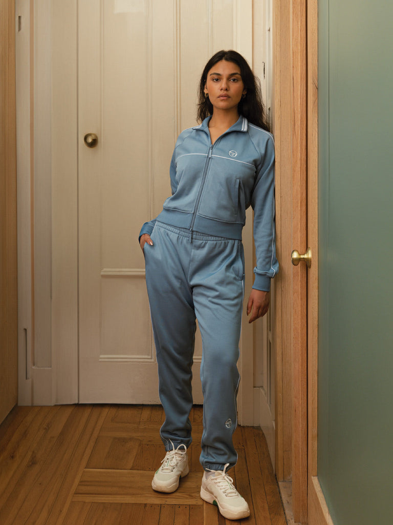 Miss Lioni Track Jacket- Faded Denim