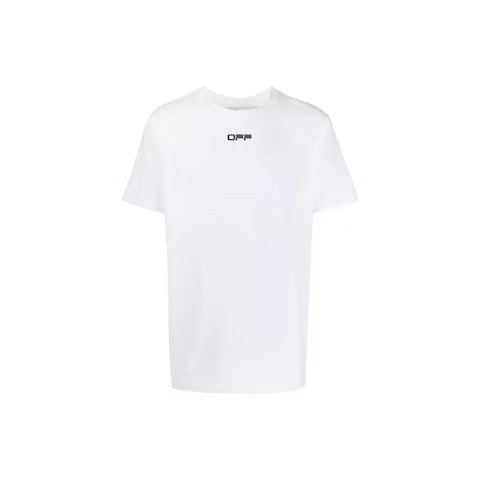 OFF-WHITE Slim Fit Airport Tape Print T-Shirt White