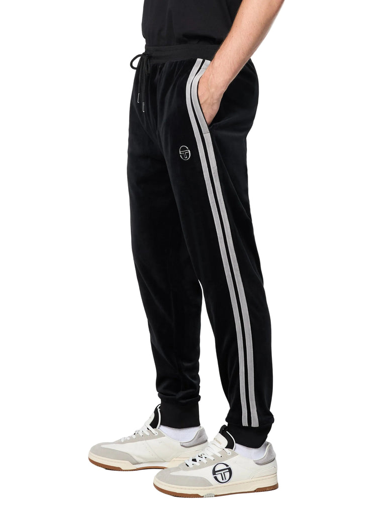 Damarindo Velour Track Pant- Black Beauty