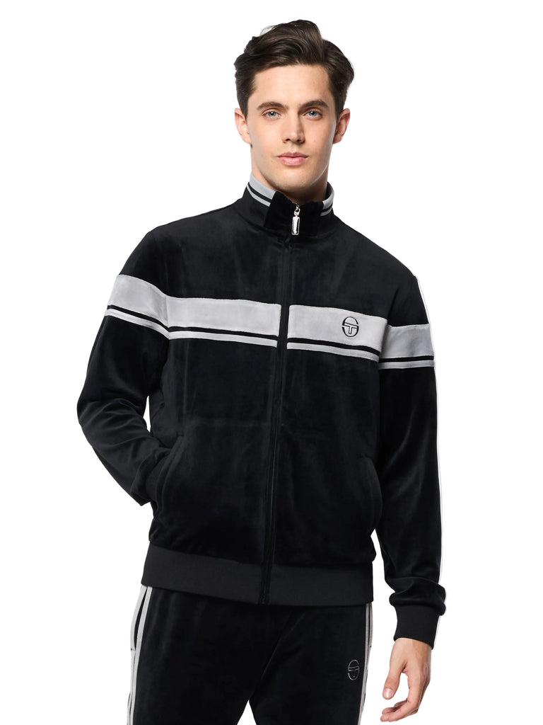 Damarindo Velour Track Jacket- Black Beauty