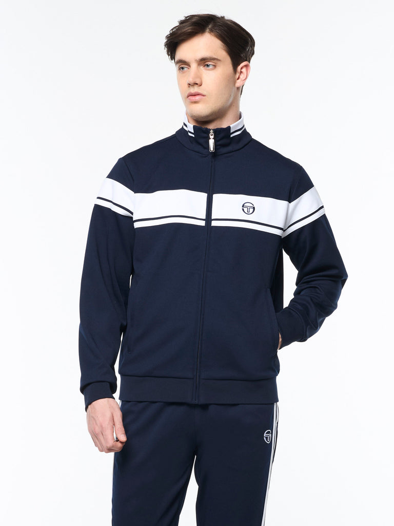 Damarindo Track Jacket Archivio- Maritime Blue/ White