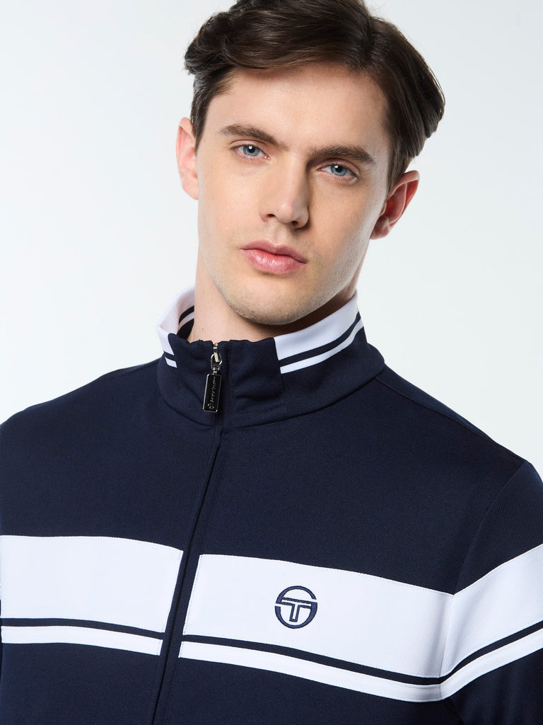 Damarindo Track Jacket Archivio- Maritime Blue/ White