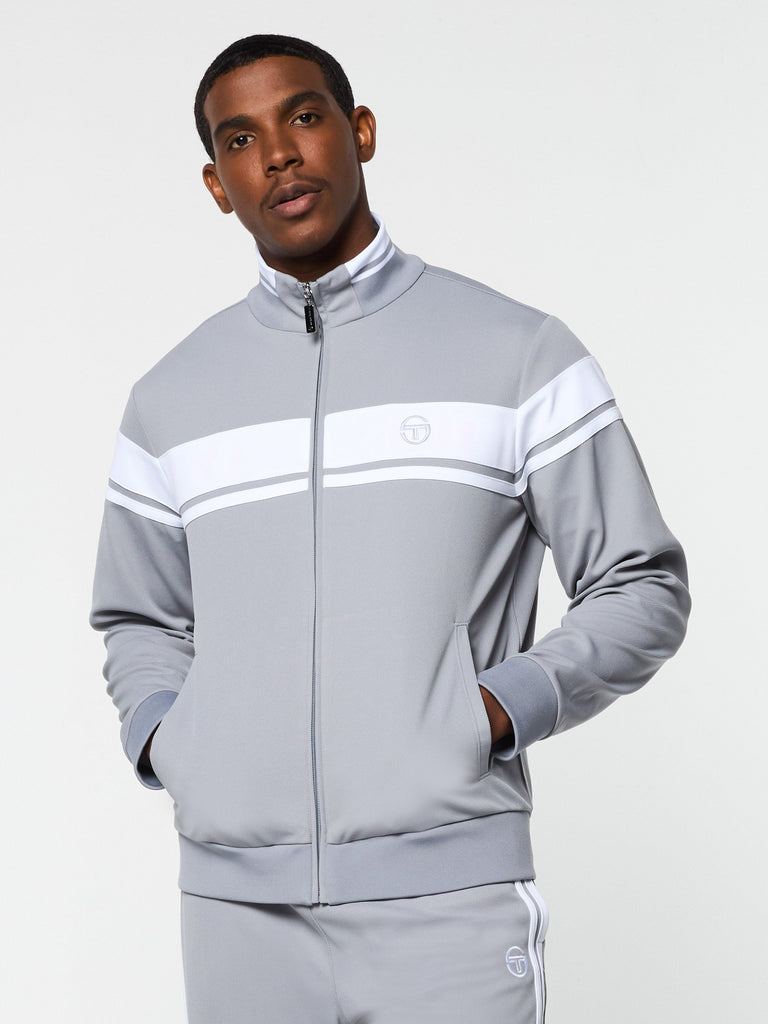 Damarindo Jacket- Sleet/ White