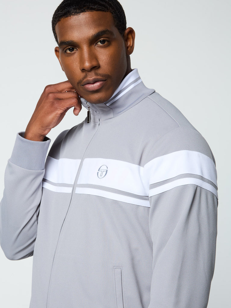 Damarindo Jacket- Sleet/ White