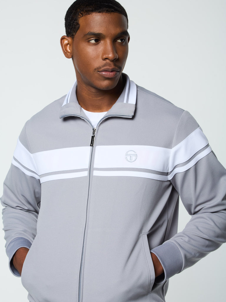 Damarindo Jacket- Sleet/ White