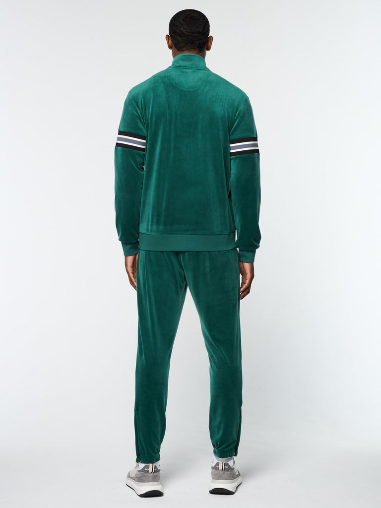 Ostuni Velour Track Jacket- Rainforest