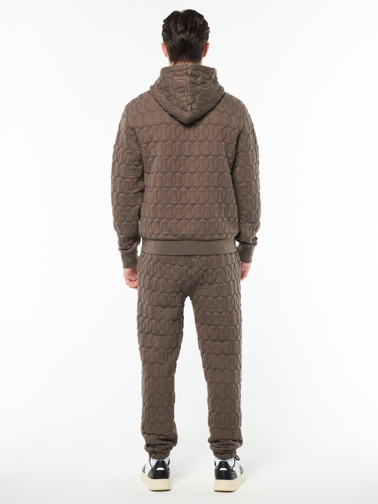 Aversa Quilted Hoodie- Morel