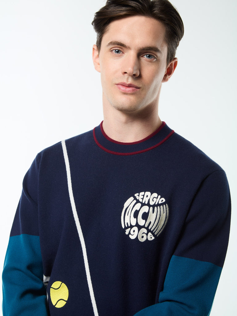 Nota Crewneck- Maritime Blue