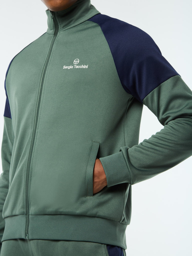Spacco Track Jacket- Duck Green