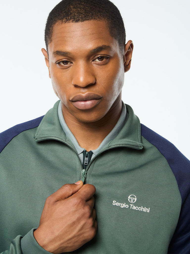 Spacco Track Jacket- Duck Green