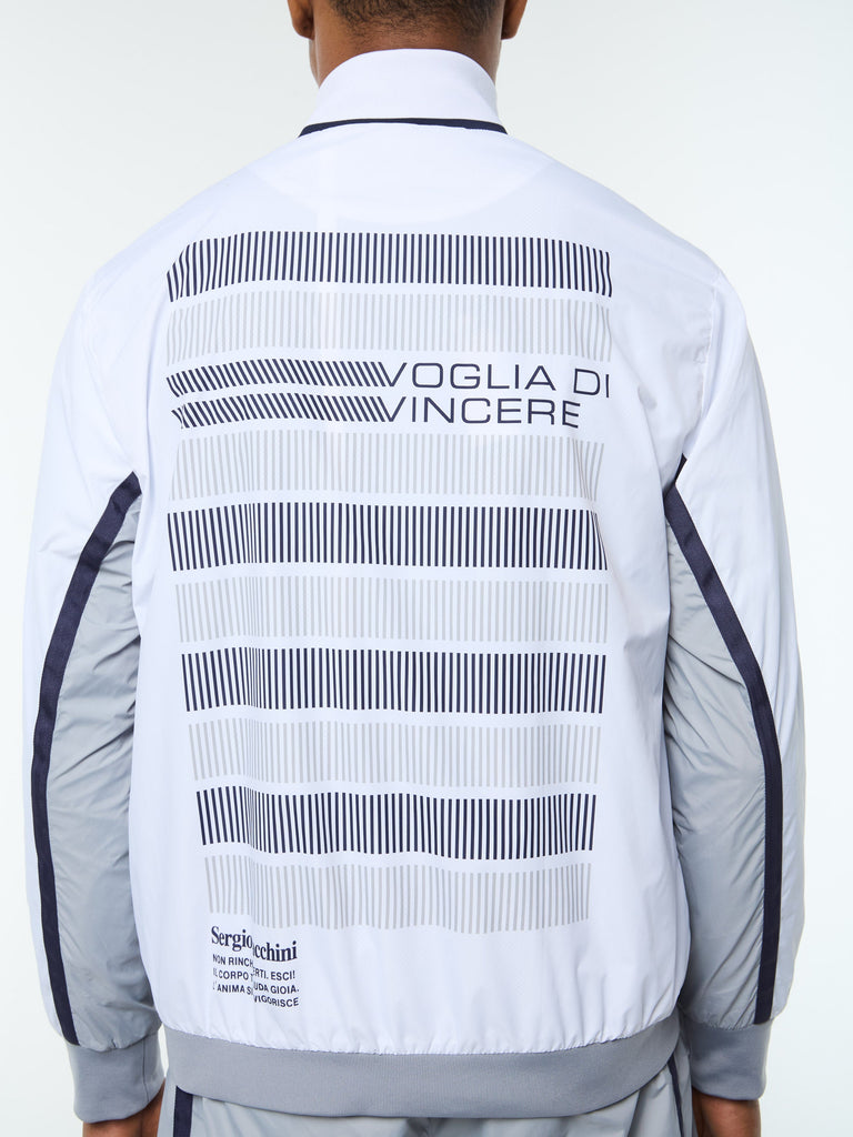 Campo Court Track Jacket- Quiet Grey
