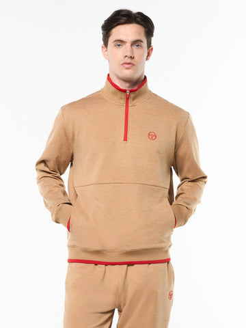 Nuvola Quarter Zip- Bronze Brown