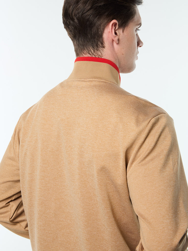 Nuvola Quarter Zip- Bronze Brown